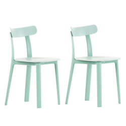 Vitra All Plastic Chair, Set of 2 Ice Grey